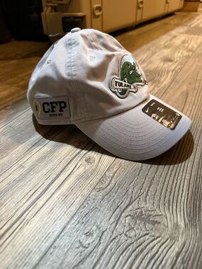 Nike Light Gray Tulane Green Wave CFP Patch Cap